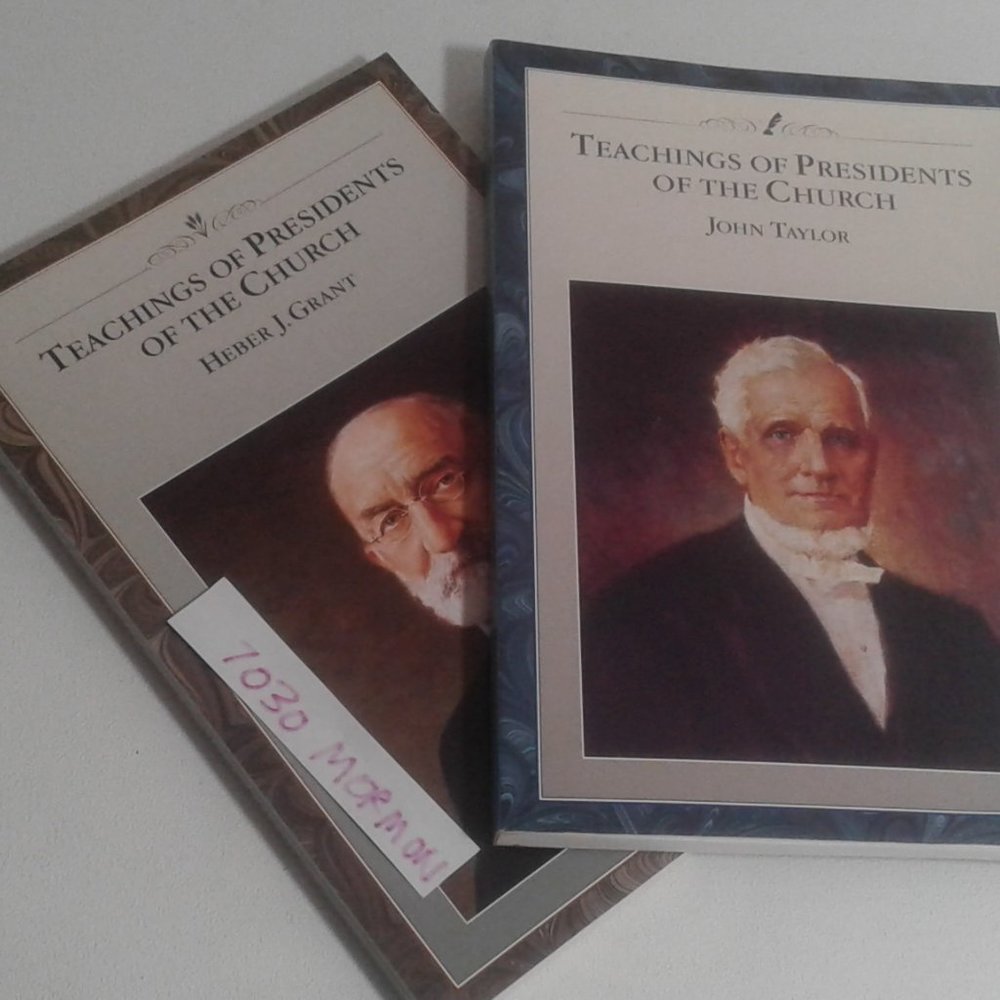 Teachings President of Church LDS Heber Grant / John Taylor, 2 Books,VG 7030 2LB